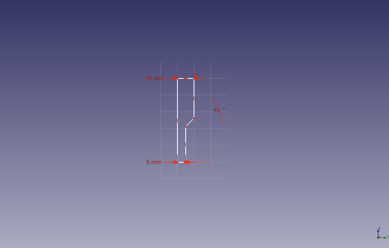 Profile vis pour support central